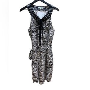 Melody Tam Elegant Black and White Patterned Dress